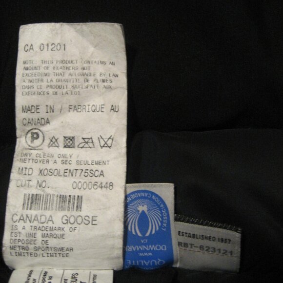Authentic Canada Goose Expedition Down Parka Jacket, Size Medium, Black - Picture 12 of 16